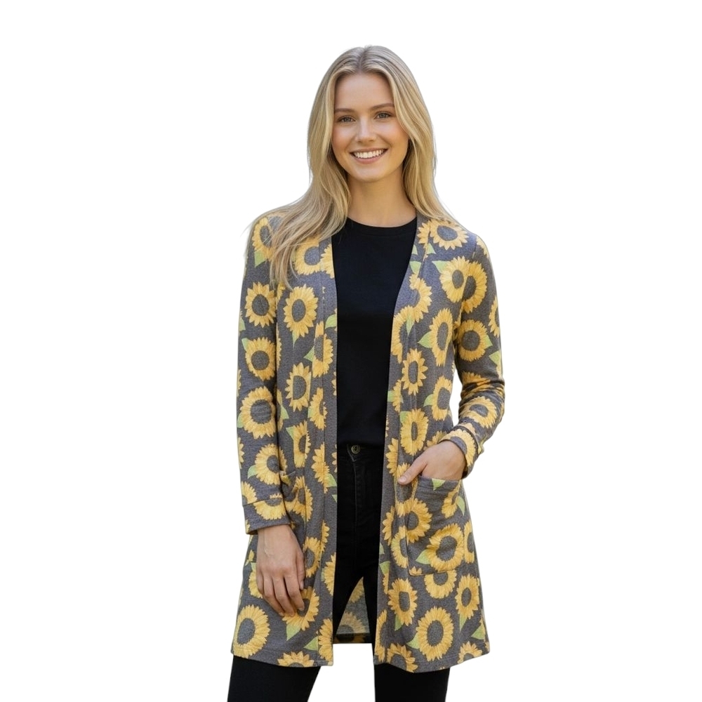 Simply Southern Sunflower Cardigan